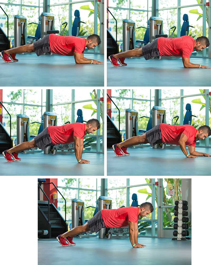4-count Plank-ups